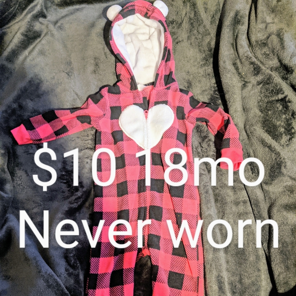 Carter's hooded fleece jumper